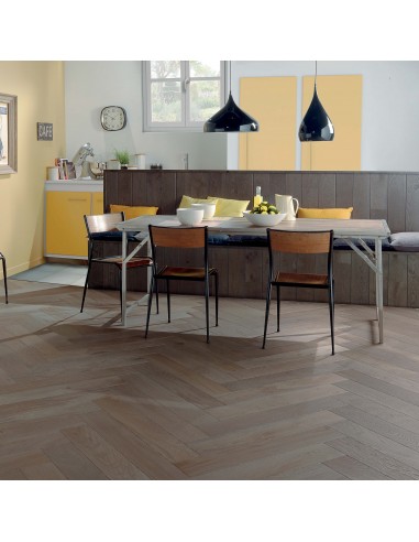 Parquet Bâton rompu 139 - 14mm Chêne zenitude huilé flanelle