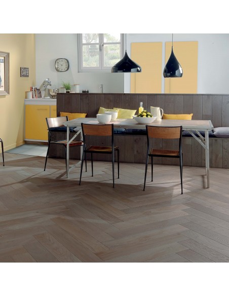 Parquet Bâton rompu 139 - 14mm Chêne zenitude huilé flanelle