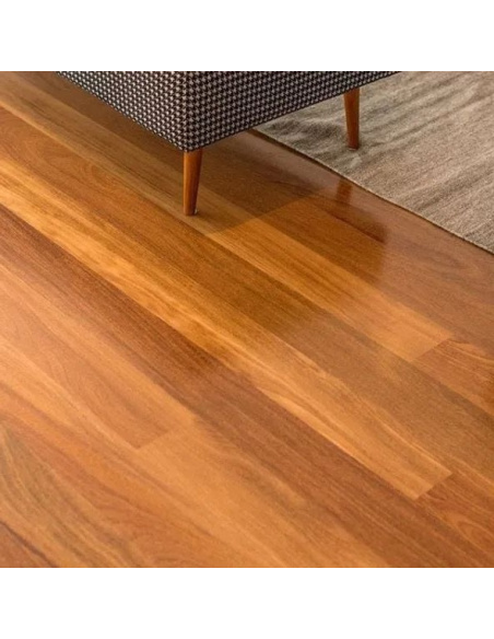 Parquet massif Cumaru rouge verni 15x120