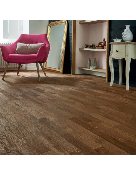 Parquet Traviata 90 - 12mm Chêne authentique huilé cuir