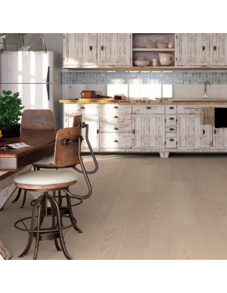 Parquet Contrecollé Chêne Huilé Blanc Mat