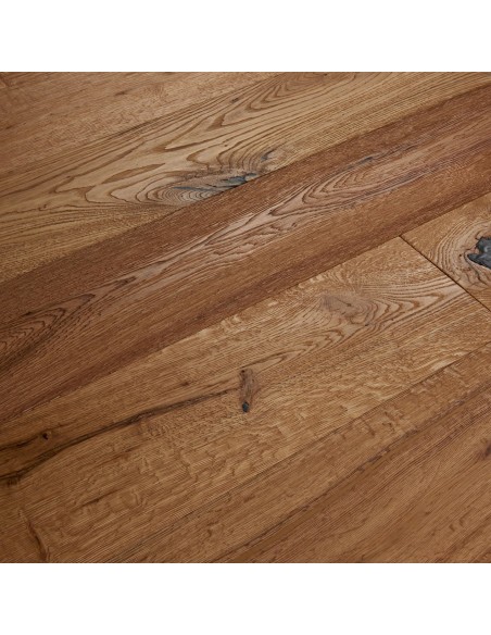 Parquet Contrecollé Chêne Rustique Huilé Brossé Sablé