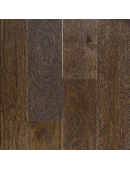 Parquet massif Chêne 14 x 110 Chocolat huilé