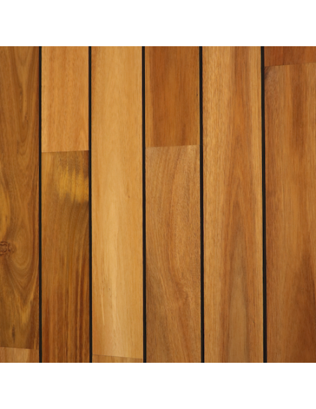 Parquet massif Huilé Acacia joint pont de bateau Navy noir 90