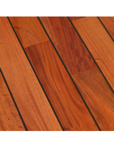 Parquet massif Acajou Pont de bateau 2