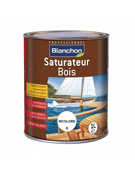 Saturateur protection incolore des terrasses Bois 1L - Blanchon