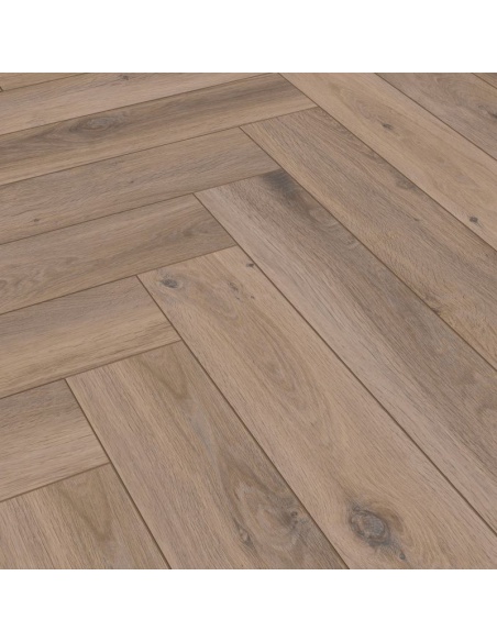 Échantillon Herringbone 8mm AC4/32 Chêne Metz