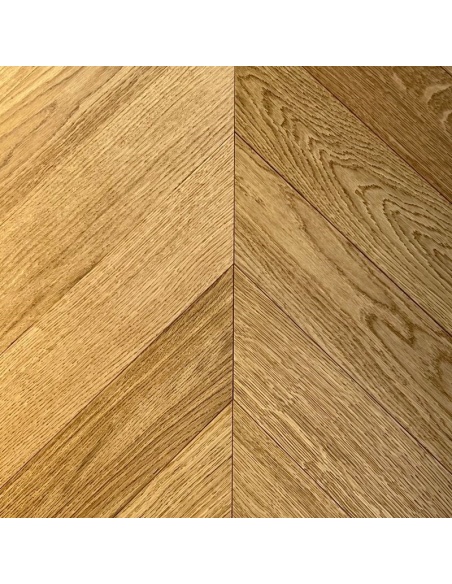 Contrecollé Chêne Point de Hongrie Huilé Doré Choix Premier