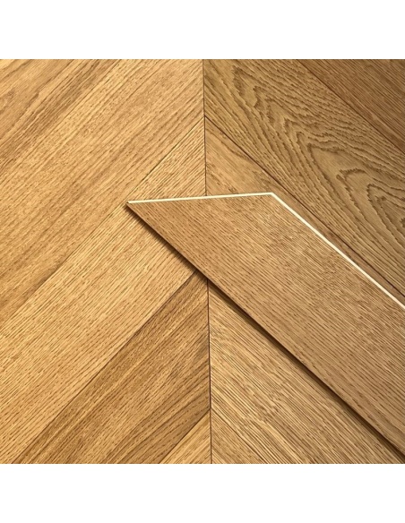 Contrecollé Chêne Point de Hongrie Huilé Doré Choix Premier