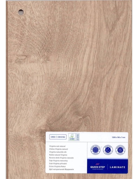 Échantillon Sol Stratifié Quickstep Creo Chêne Virginia Naturel