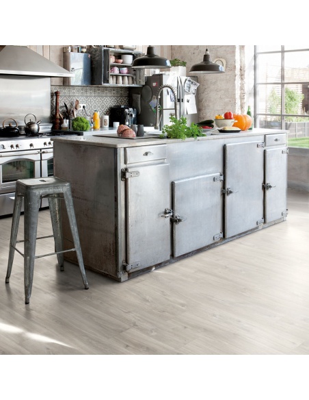 Sol Vinyle Blos Base Chêne Canyon Gris avec traits de scie