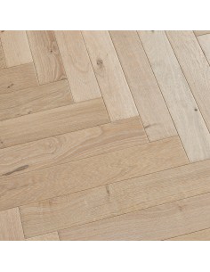 Parquet Bâton rompu 90 - 12mm Chêne authentique huilé tufeau