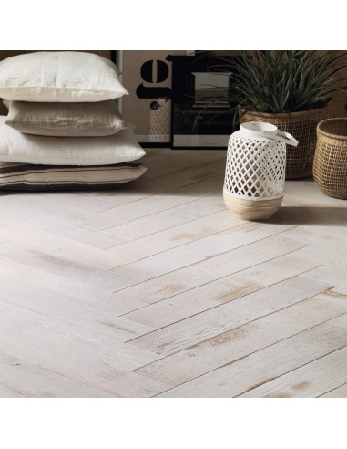 Parquet Bâton rompu 139 - 14mm Chêne zenitude huilé shabi chaux